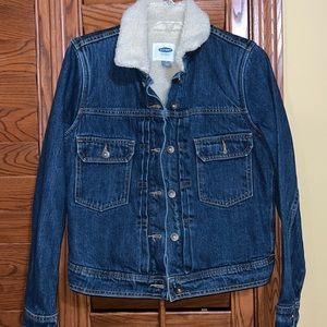 Old Navy Faux Sherpa Jean Jacket